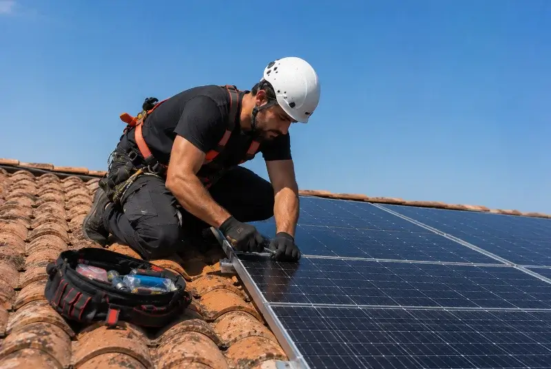 Maintenance et monitoring de panneaux solaires à Sains