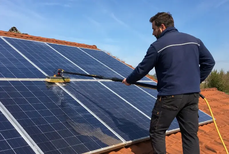 Nettoyage et entretien de panneaux solaires à Sains
